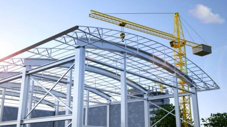 Construcción de Casa de Estructura Metálica de 2 Pisos