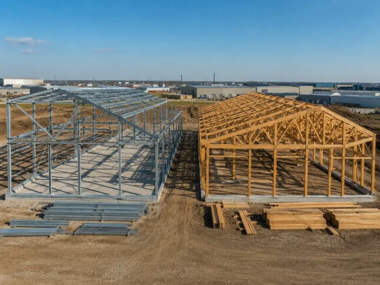 Comparación entre edificaciones de acero y de madera para evaluar cuál resulta más barata según el tipo de proyecto